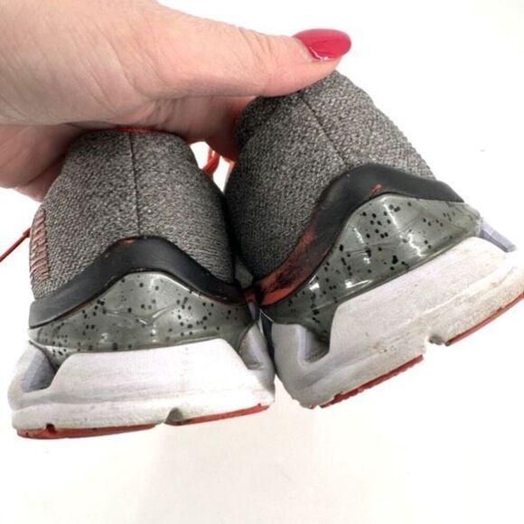 Hoka One One Elevon Women's Lightweight Lace Up Running Shoes Gray Orange Size 9 - Picture 2 of 12